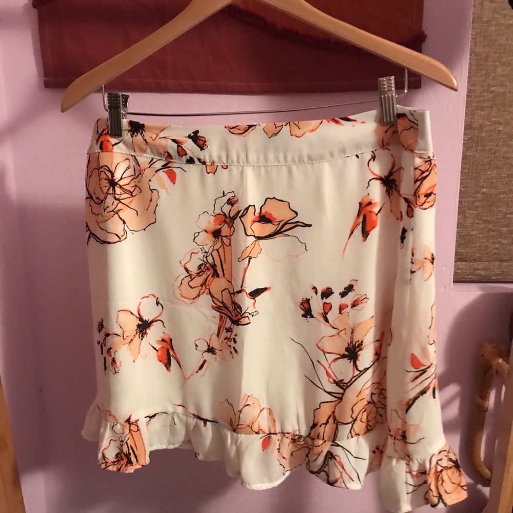 Paper Crane Ruffled Skirt